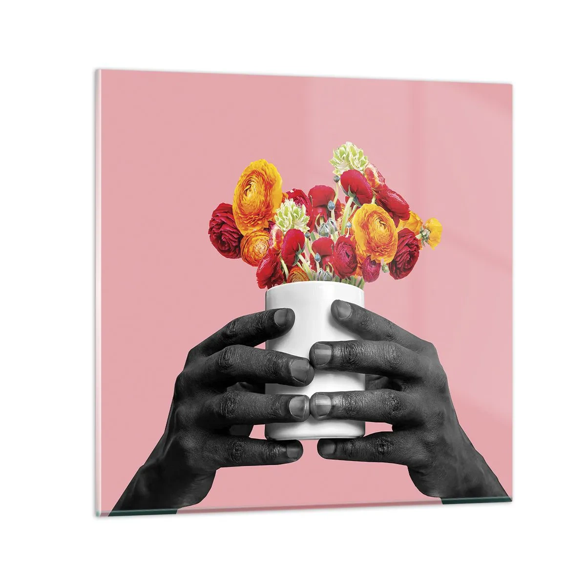 Quadro su vetro - Apoteosi di vita - 50x50 cm