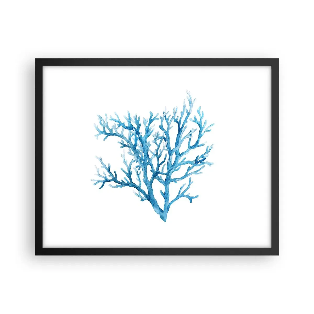 Poster in cornice nera - Filigrana marina - 50x40 cm