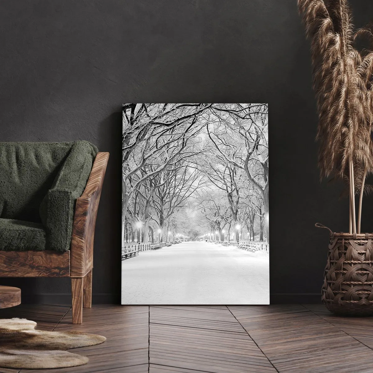 Quadro su tela - Stampe su Tela - Quattro stagioni: l'inverno - 65x120 cm
