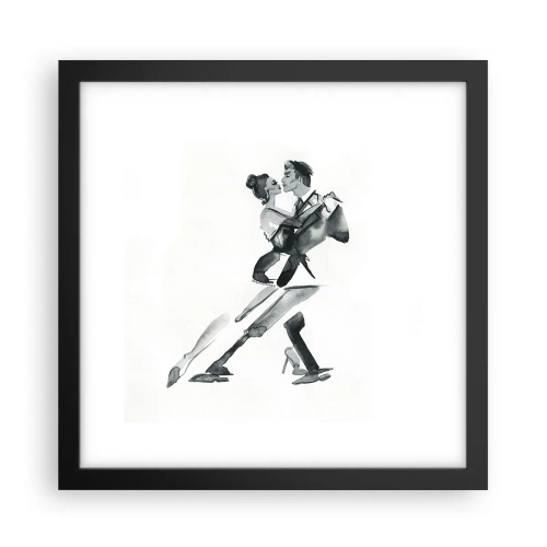 Poster in cornice nera - In un unico ritmo - 30x30 cm