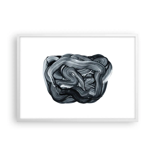 Poster in cornice bianca - Non è così semplice - 70x50 cm