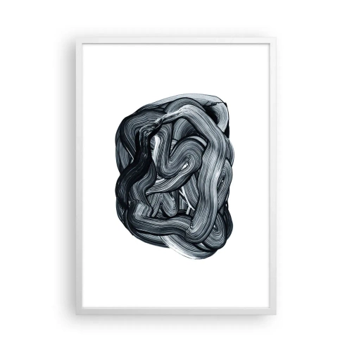 Poster in cornice bianca - Non è così semplice - 50x70 cm