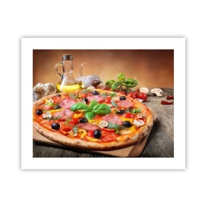 Poster - Con gusto veramente italiano - 50x40 cm