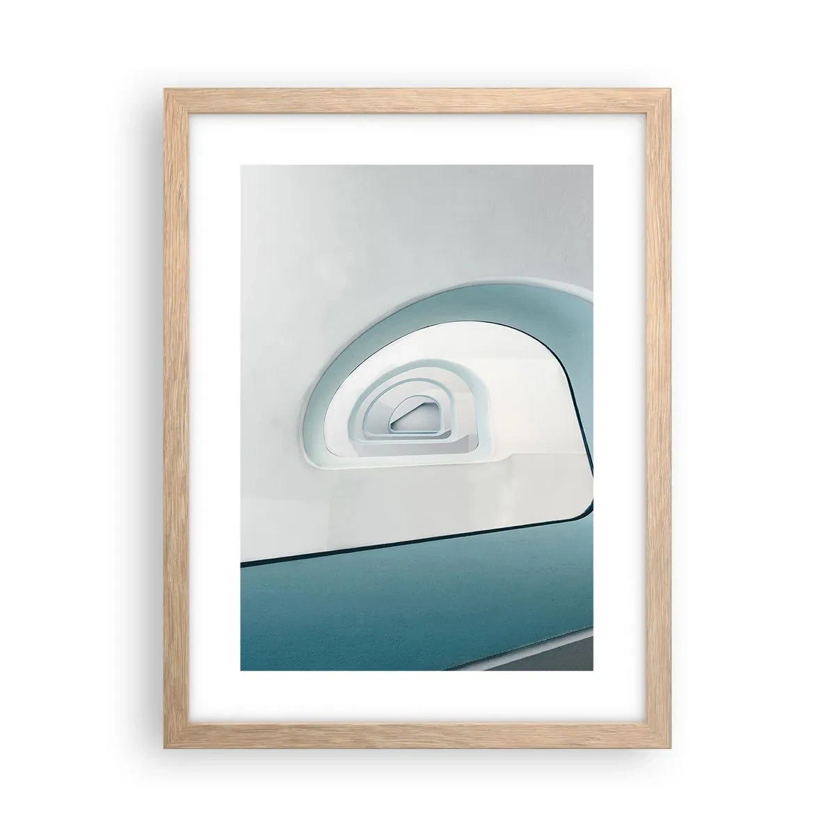 Poster in cornice rovere chiaro - Blu fino in fondo - 30x40 cm