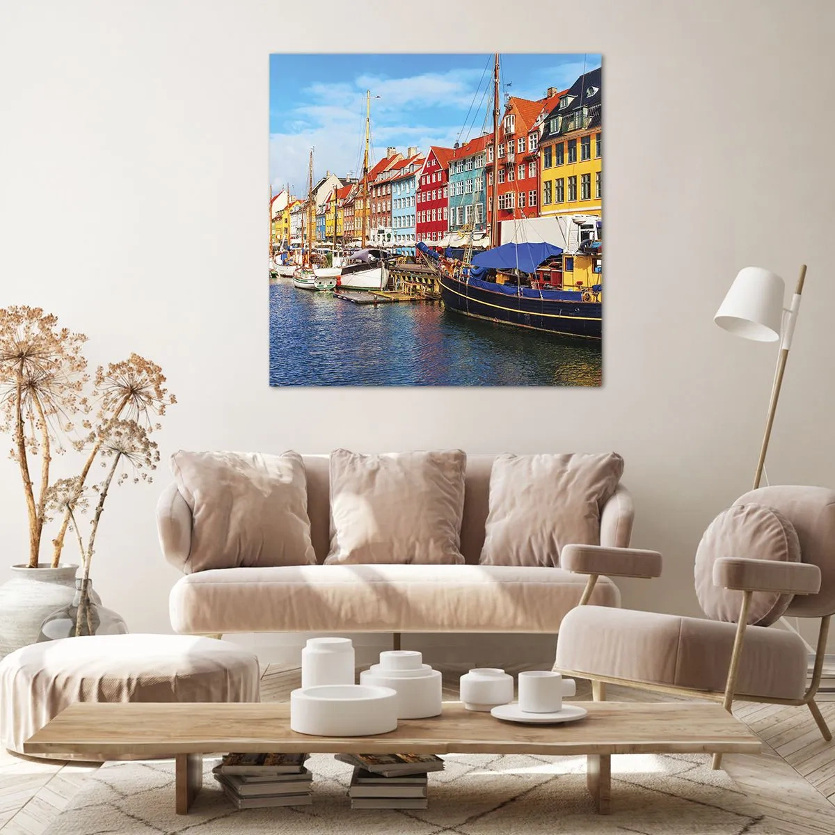 Quadro su tela - Stampe su Tela - Riva gioiosa - 70x70 cm