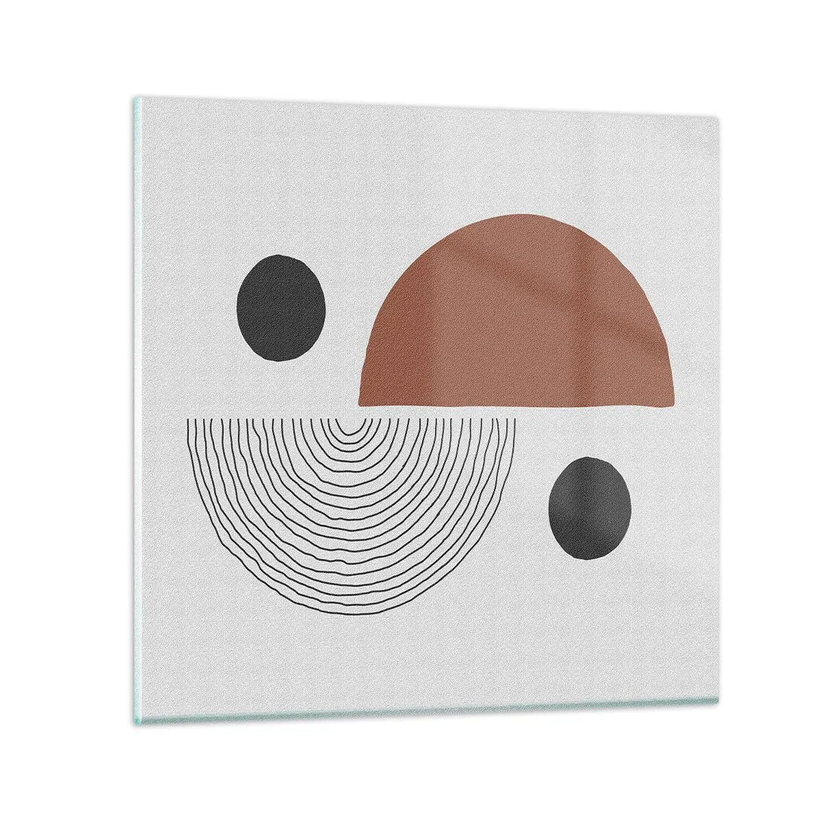 Quadro su vetro - La perfezione del cerchio - 40x40 cm