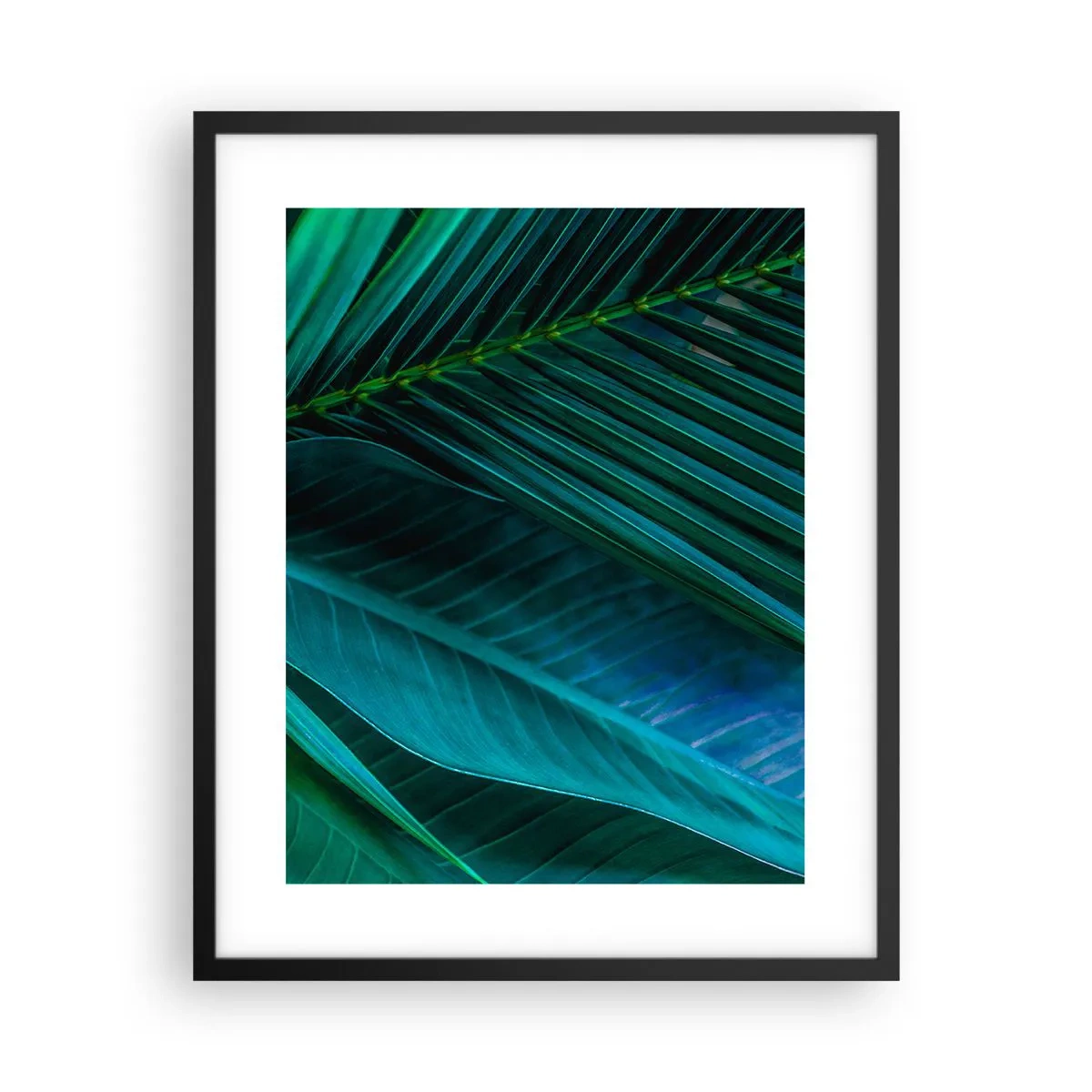 Poster in cornice nera - Anatomia del verde - 40x50 cm