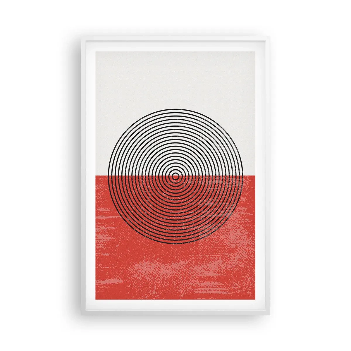 Poster in cornice bianca - Dritto al centro - 61x91 cm