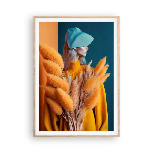 Poster in cornice rovere chiaro - Ritratto soffice - 70x100 cm