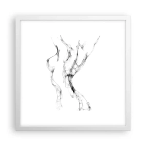 Poster in cornice bianca - Bella e forte - 40x40 cm