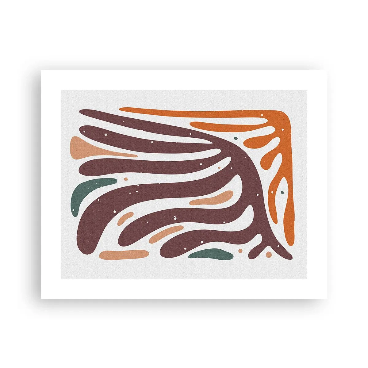 Poster - Composizione organica raggiante - 50x40 cm