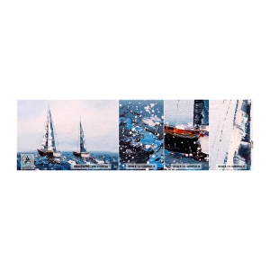 Campione di Fotomurale Adesivo Deluxe Sticker - Fratellanza nel vento - Barche a vela, Paesaggio, Mare - 100x30 cm