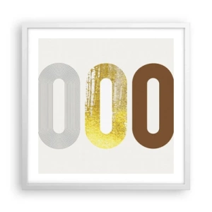 Poster in cornice bianca - Ohh! - 50x50 cm