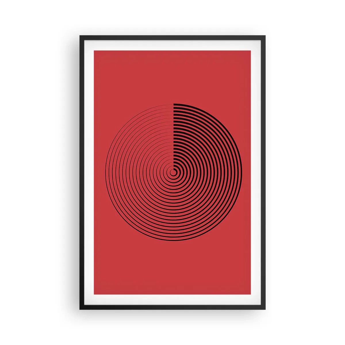 Poster in cornice nera - Movimento circolare - 61x91 cm