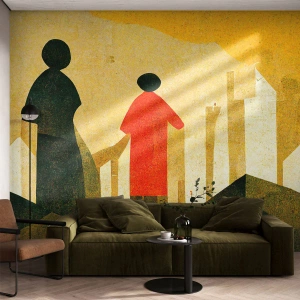 Fotomurali Autoadesivo Deluxe Sticker - La strada è ancora lunga - Persone, Simbolismo, Pezzo - 250x175 cm