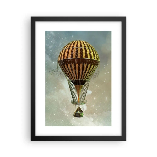 Poster in cornice nera - I voli dei pionieri - 30x40 cm