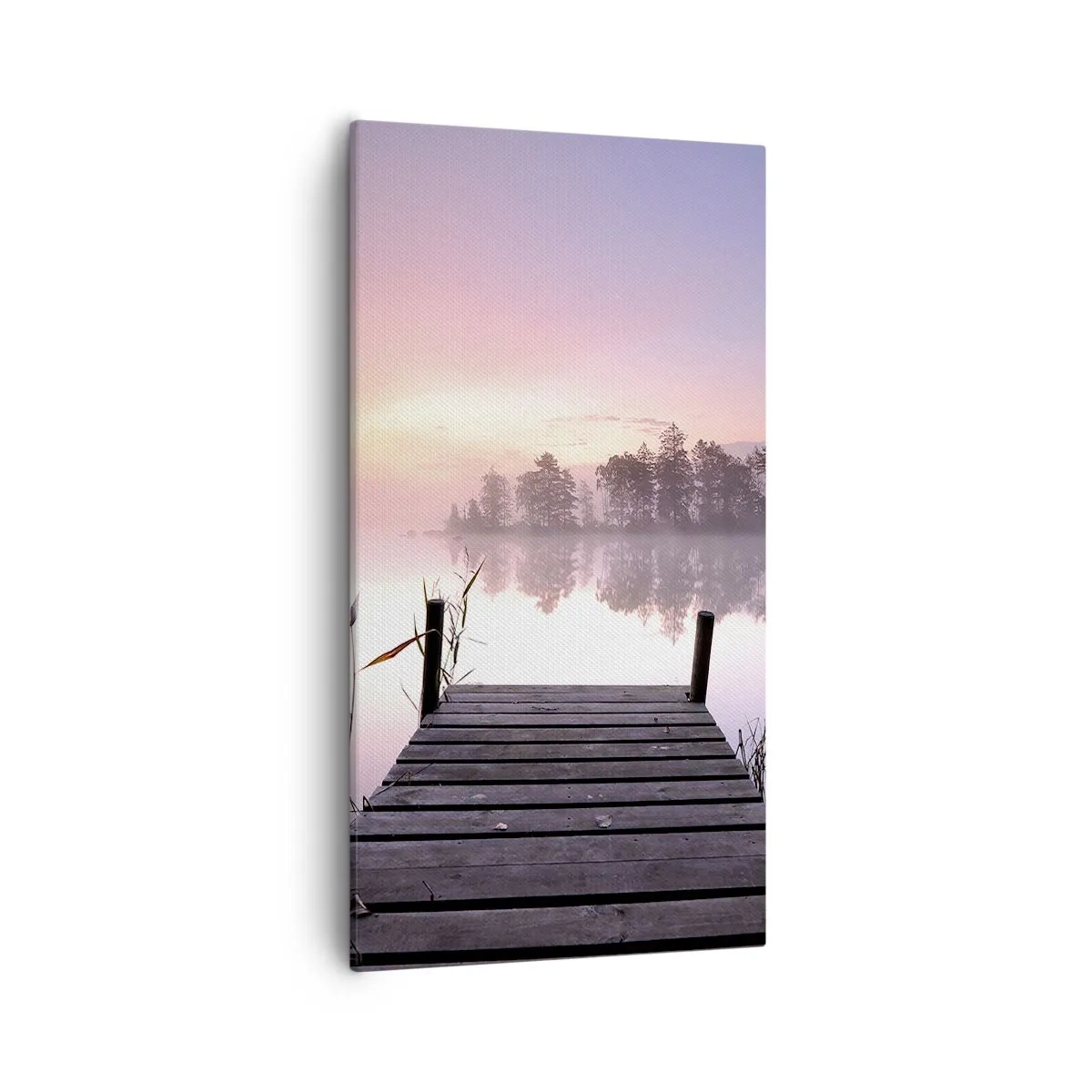 Quadro su tela - Stampe su Tela - Nebbia color lilla - 55x100 cm