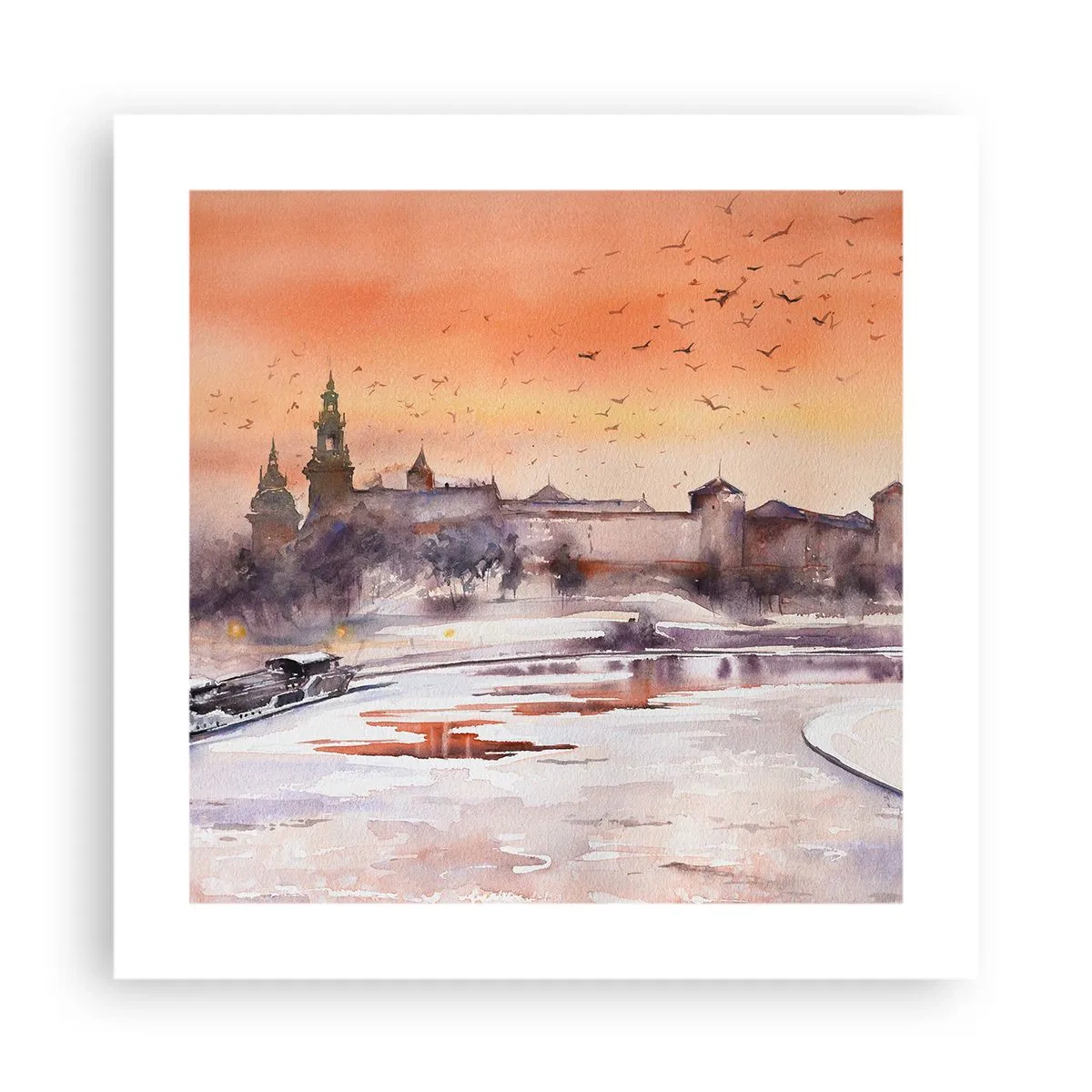 Poster - Tramonto reale - 40x40 cm