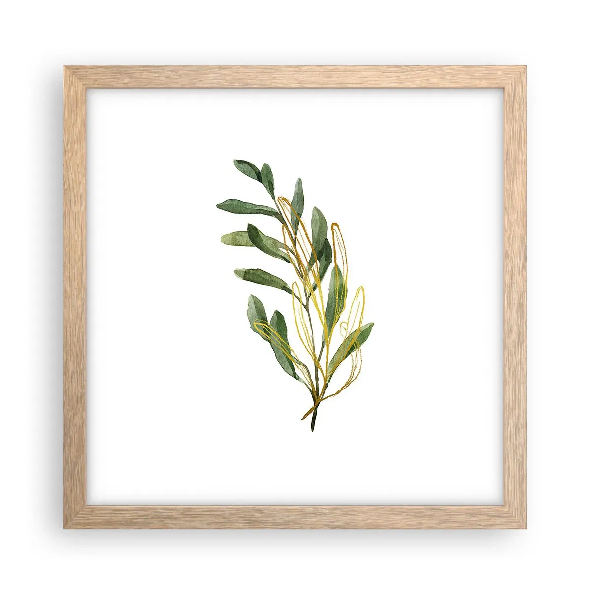 Poster in cornice rovere chiaro - Tutto ciò che è buono - 30x30 cm