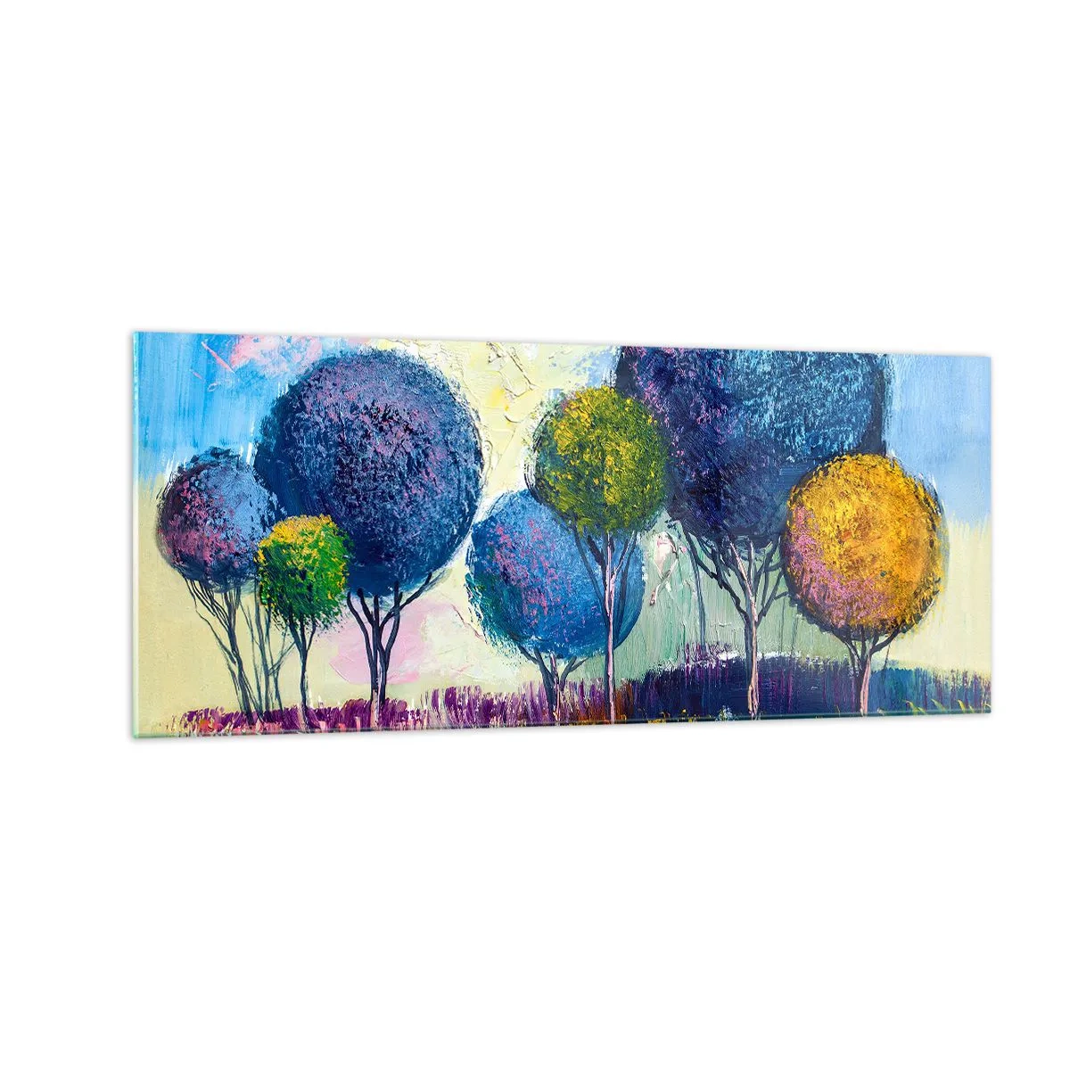Quadro su vetro - Sfera: forma ideale - 100x40 cm