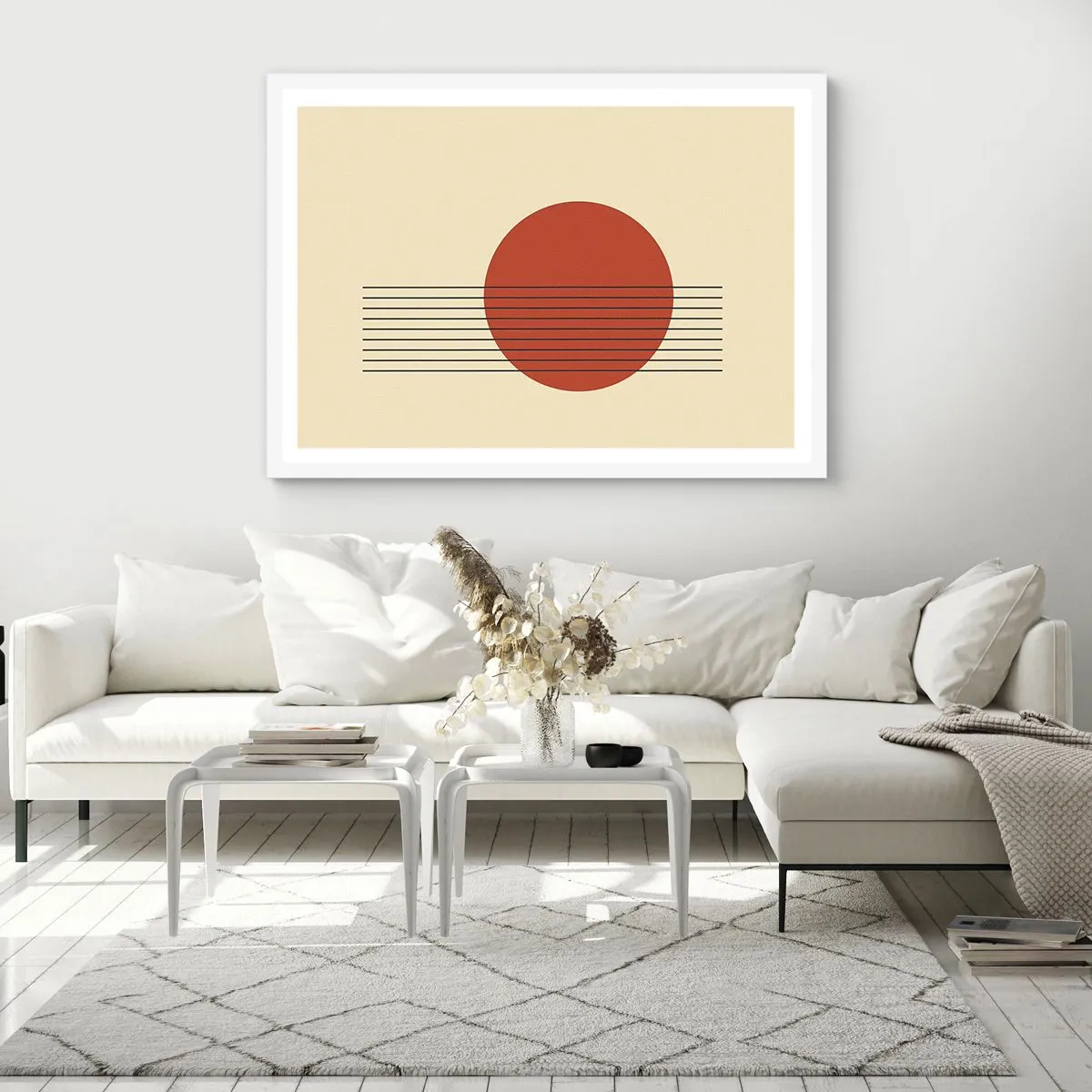 Poster in cornice bianca - Nel cerchio e oltre - 70x50 cm