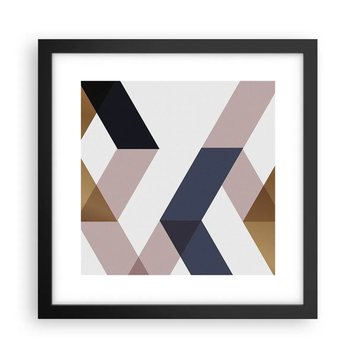 Poster in cornice nera - Piani e angoli - 30x30 cm