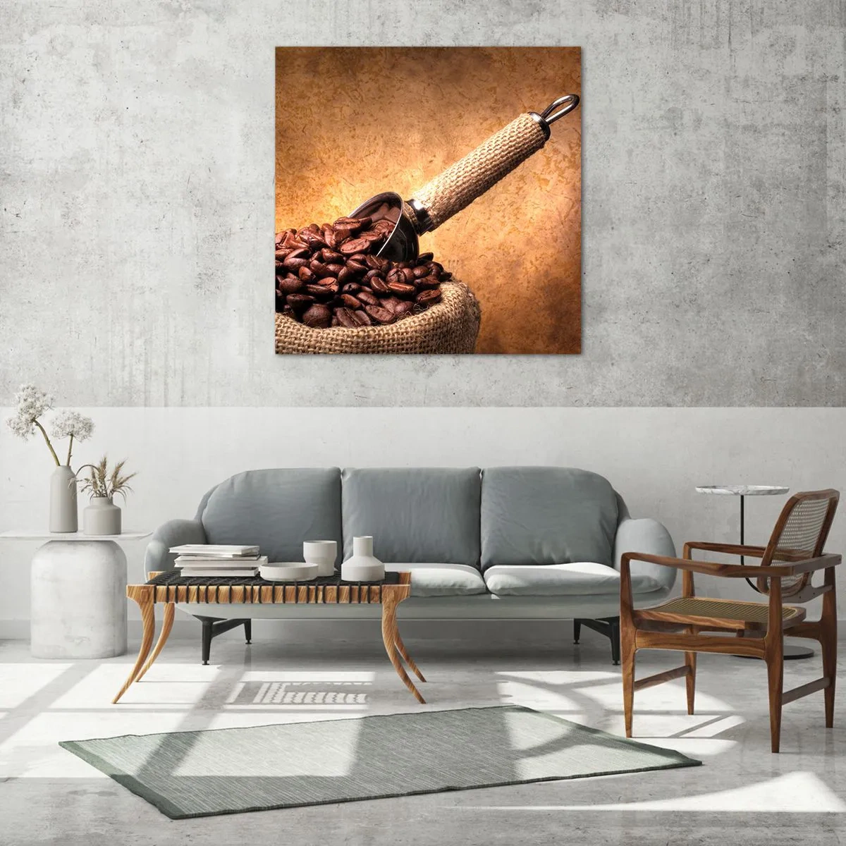 Quadro su vetro - Alla fonte del gusto - 40x40 cm