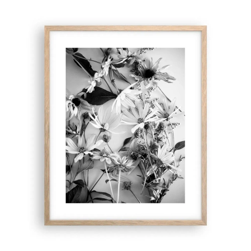 Poster in cornice rovere chiaro - Un non bouquet di fiori - 40x50 cm