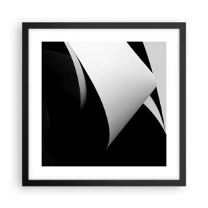 Poster in cornice nera - Piani di luce dalle profondità dell'ombra - 40x40 cm
