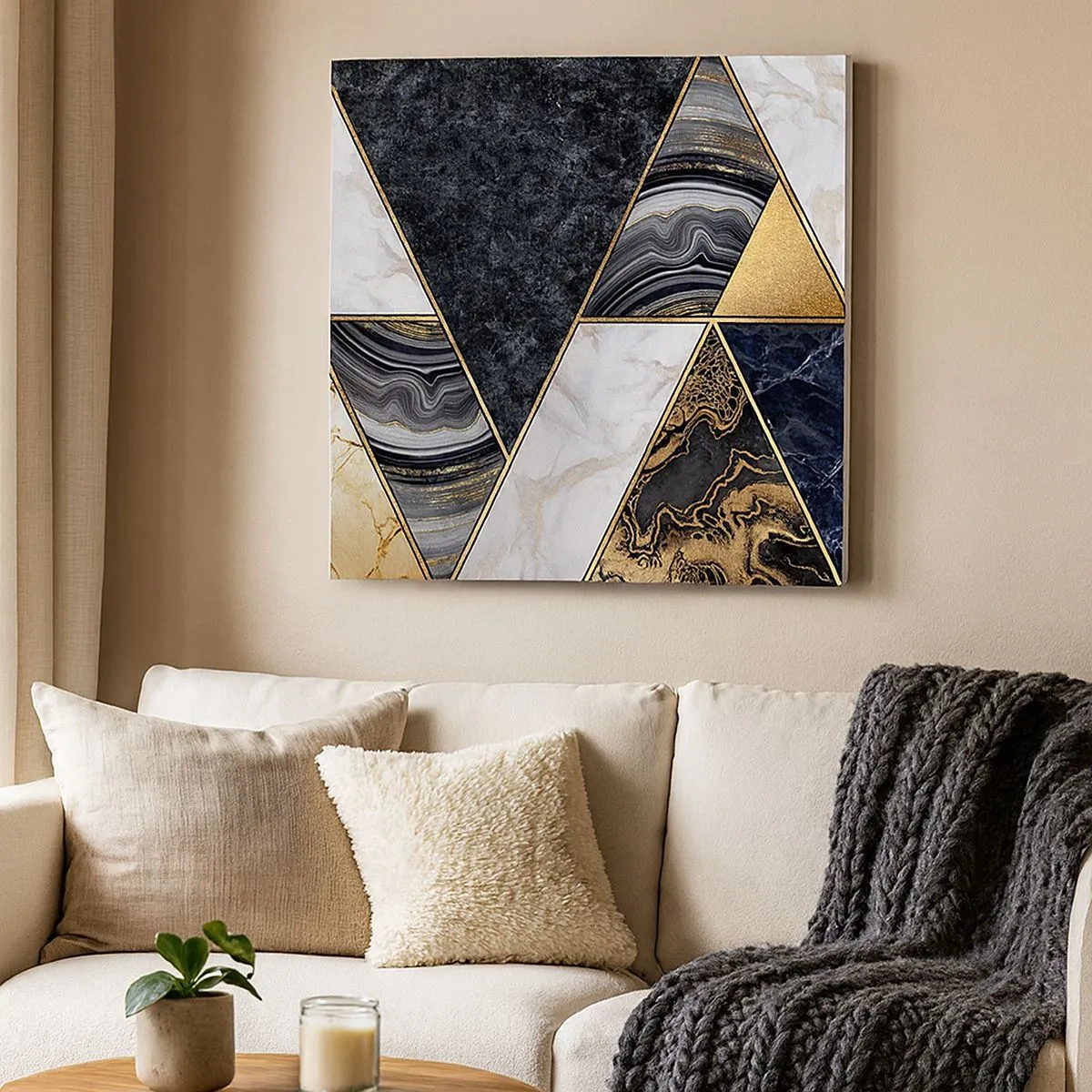 Quadro su tela - Stampe su Tela - Pietra su pietra - 30x30 cm