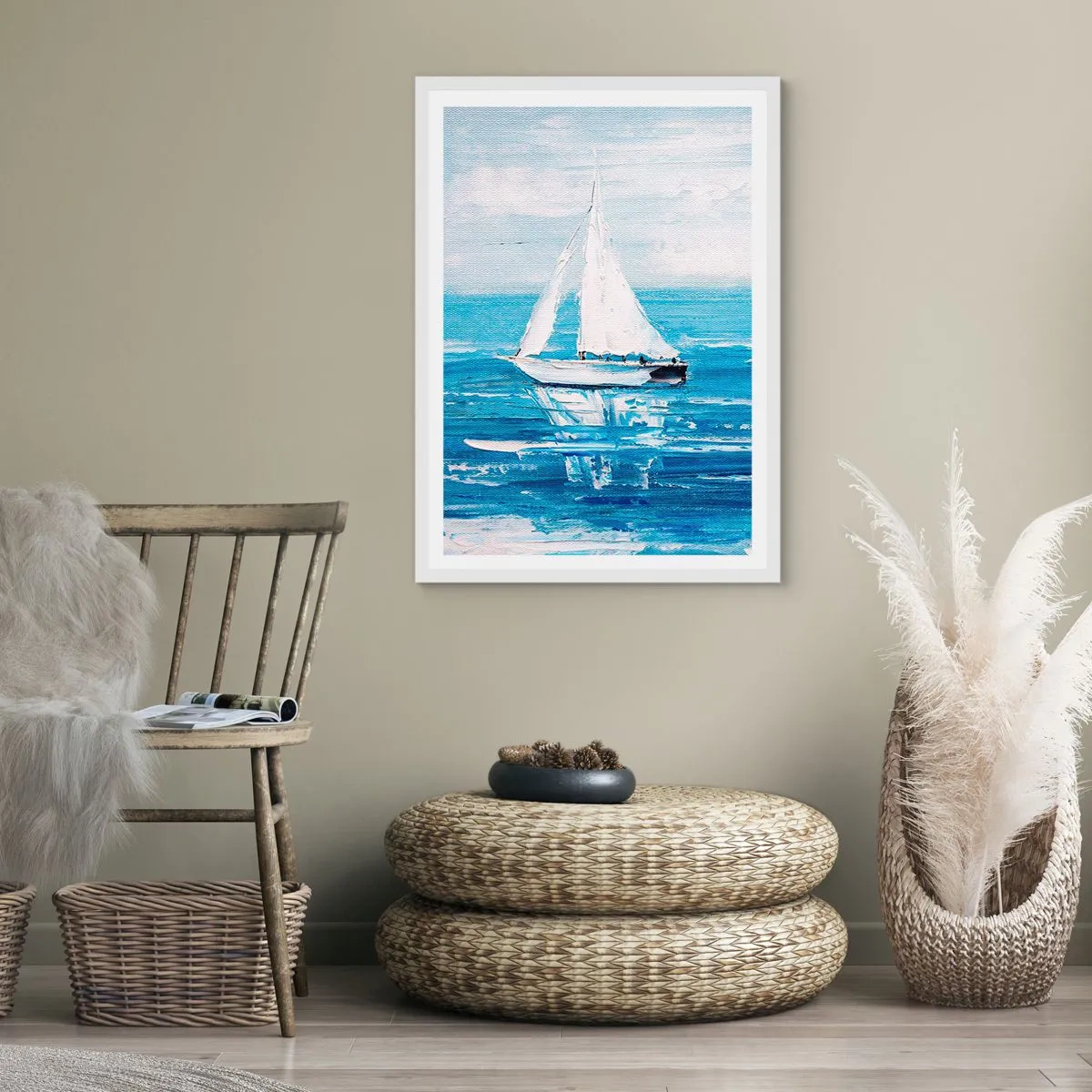 Poster in cornice bianca - Con un amico al fianco - 30x40 cm