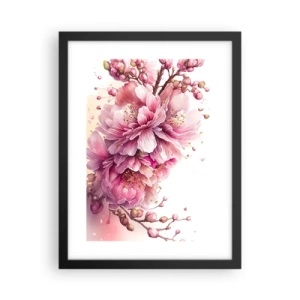 Poster in cornice nera - Fiore di ciliegio - 30x40 cm