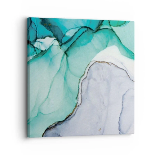 Quadro su tela - Stampe su Tela - Studio in turchese - 30x30 cm