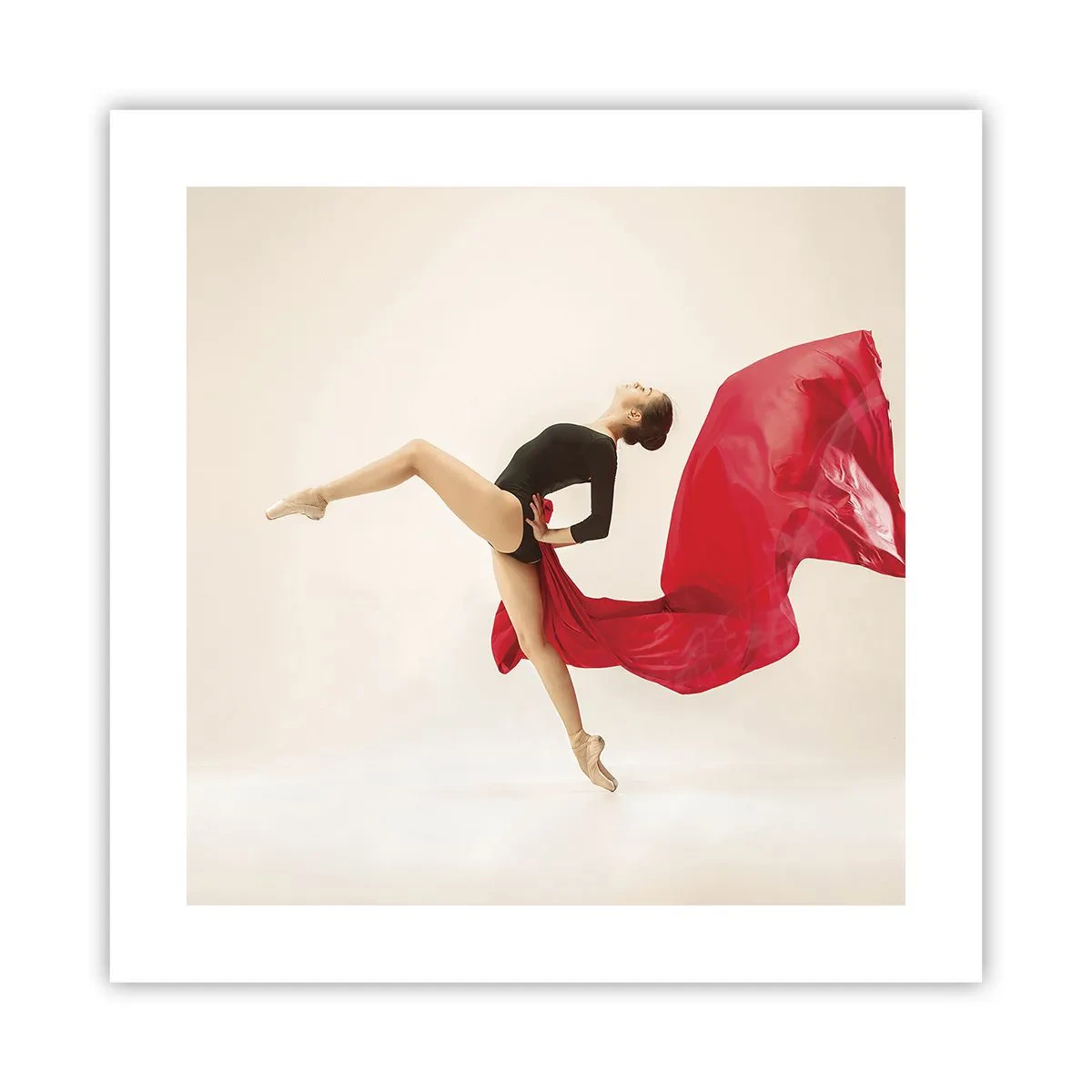 Poster - Rosso e nero - 40x40 cm