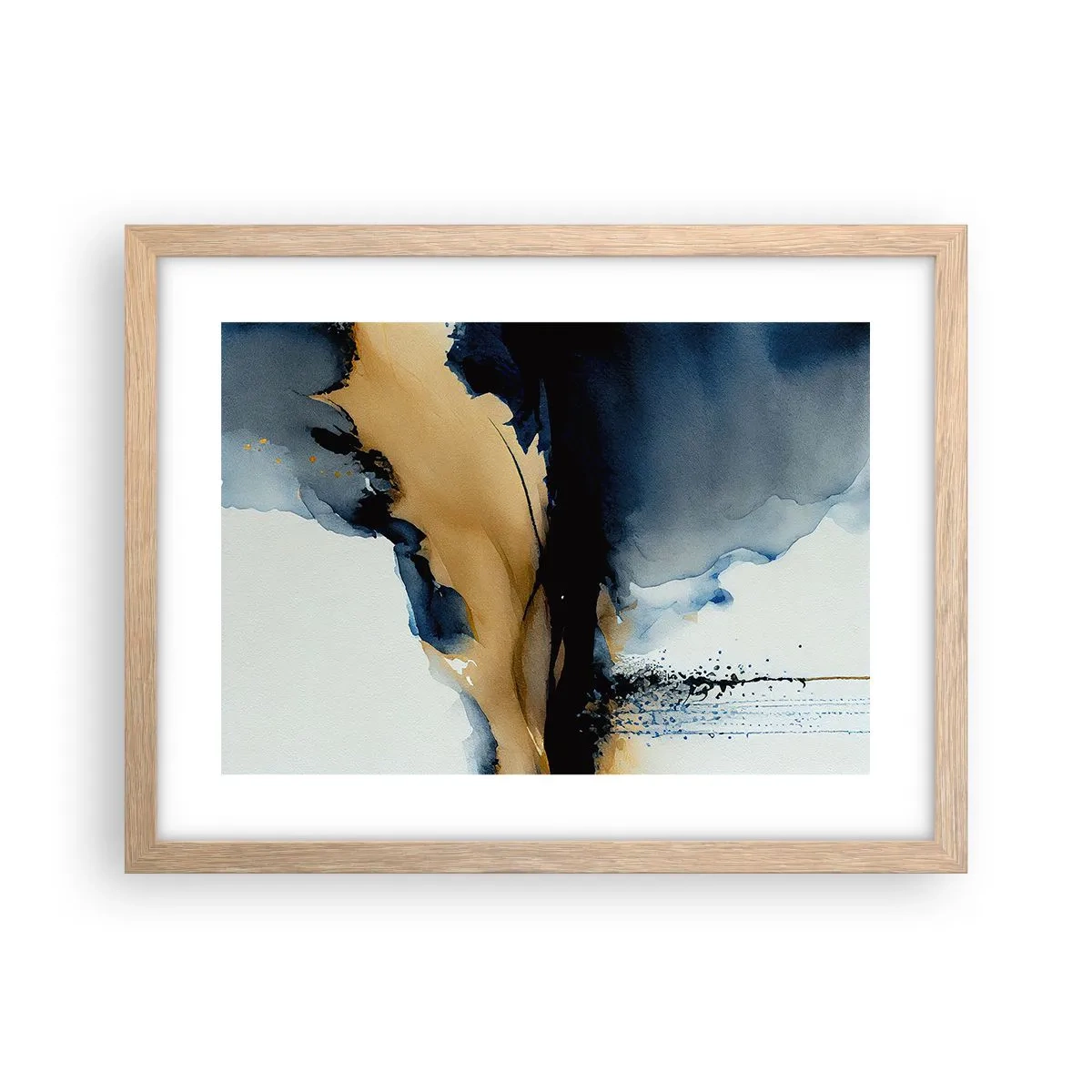 Poster in cornice rovere chiaro - Dietro la cortina - 40x30 cm