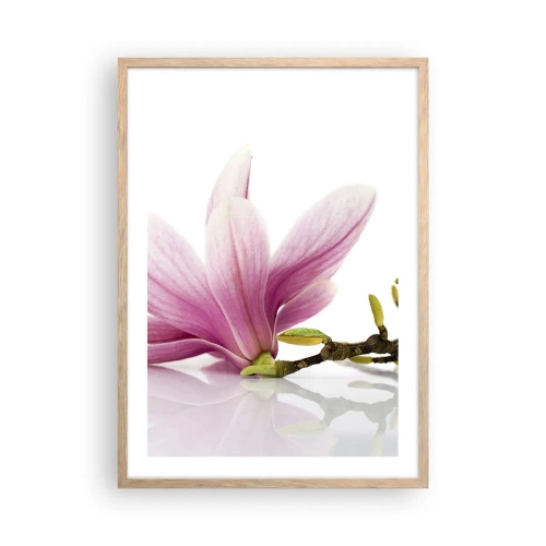 Poster in cornice rovere chiaro - Delicati come un soffio di primavera - 50x70 cm