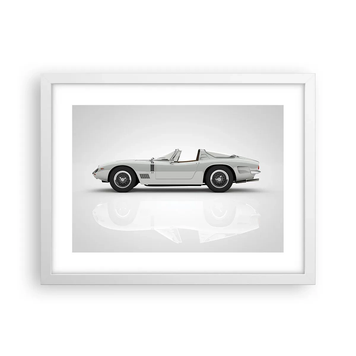 Poster in cornice bianca - Promessa di divertimento - 40x30 cm