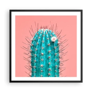 Poster in cornice nera - Stai attento - 60x60 cm