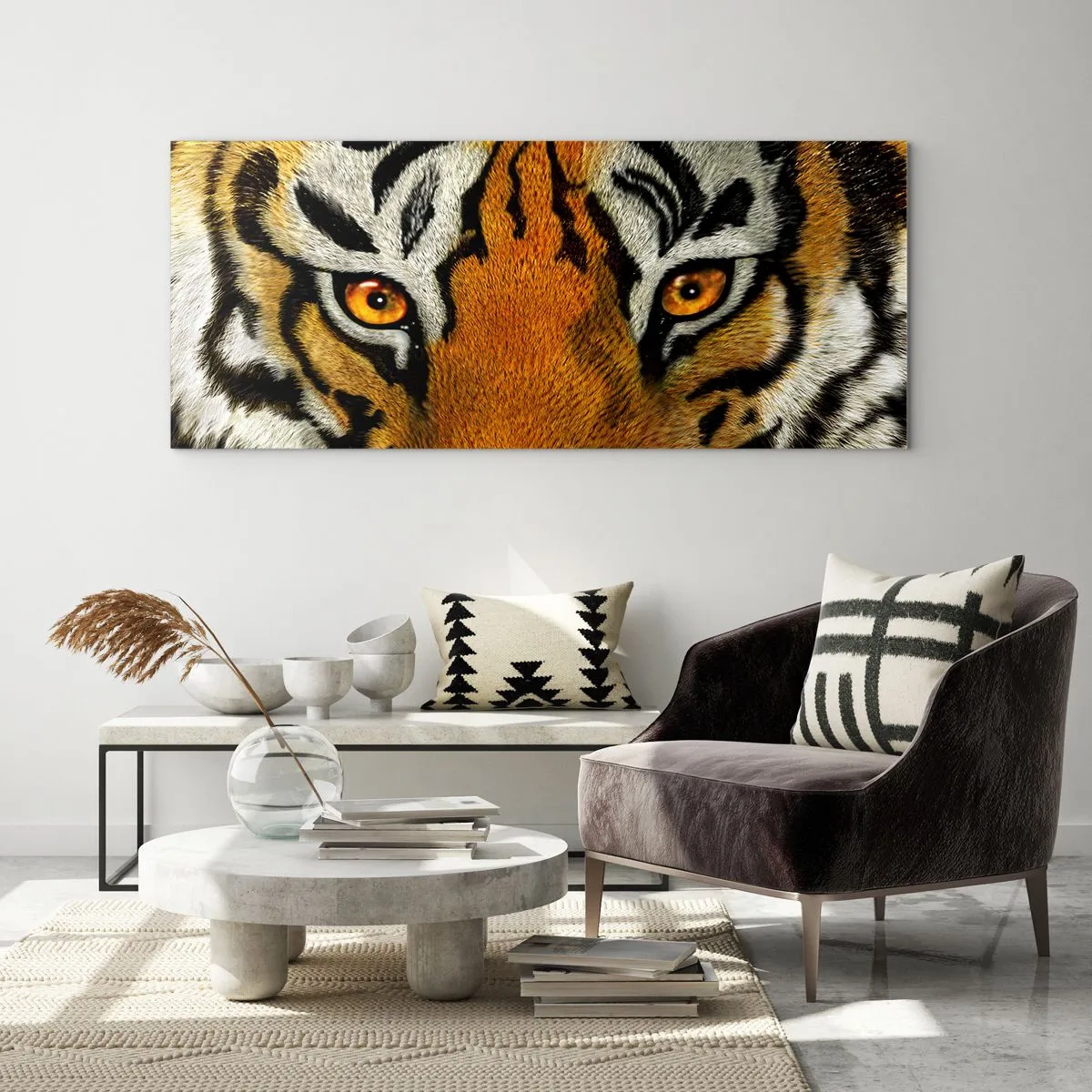 Quadro su vetro - Minacciosa e bella - 90x30 cm