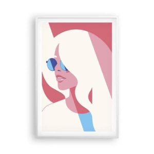 Poster in cornice bianca - Era una bionda... - 61x91 cm