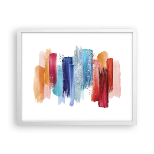 Poster in cornice bianca - In alto e in basso - 50x40 cm