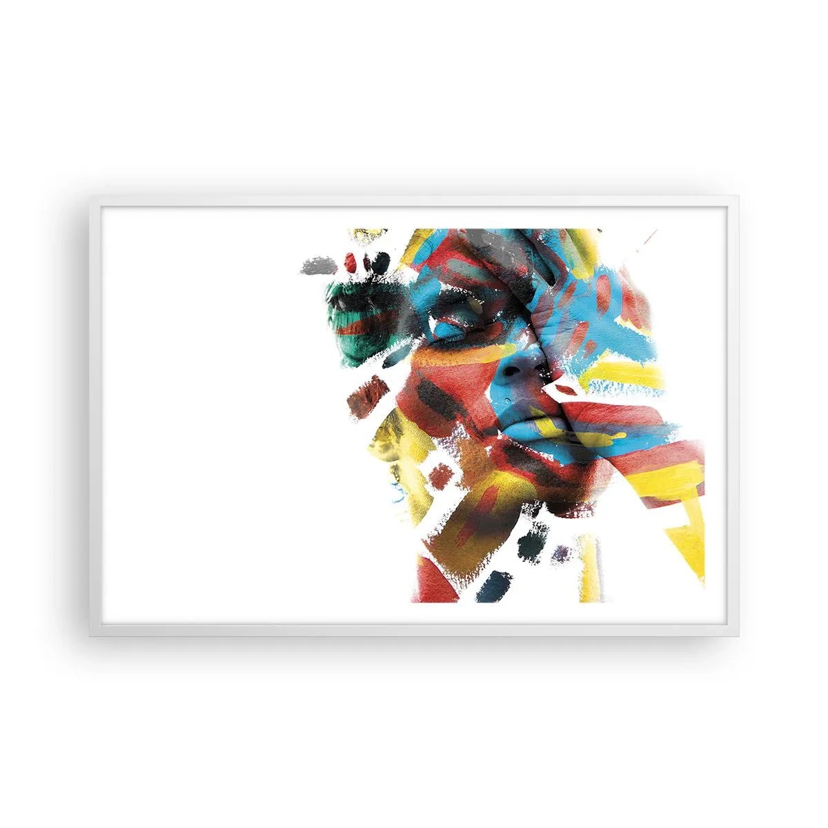 Poster in cornice bianca - Personalità colorata - 91x61 cm