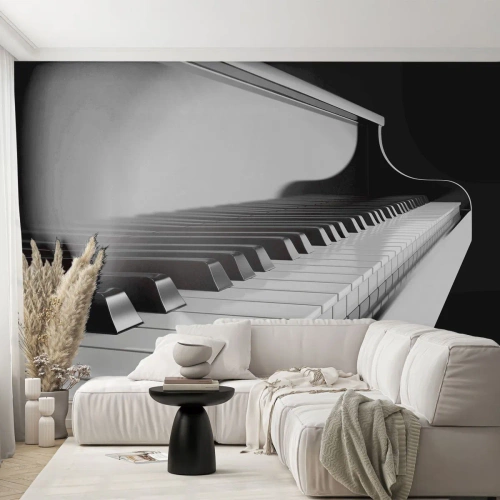 Fotomurale su misura Premium Sand - Armonia di forme e colori - Pianoforte, Pianoforte, Musica