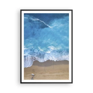 Poster in cornice nera - La forza del blu - 70x100 cm