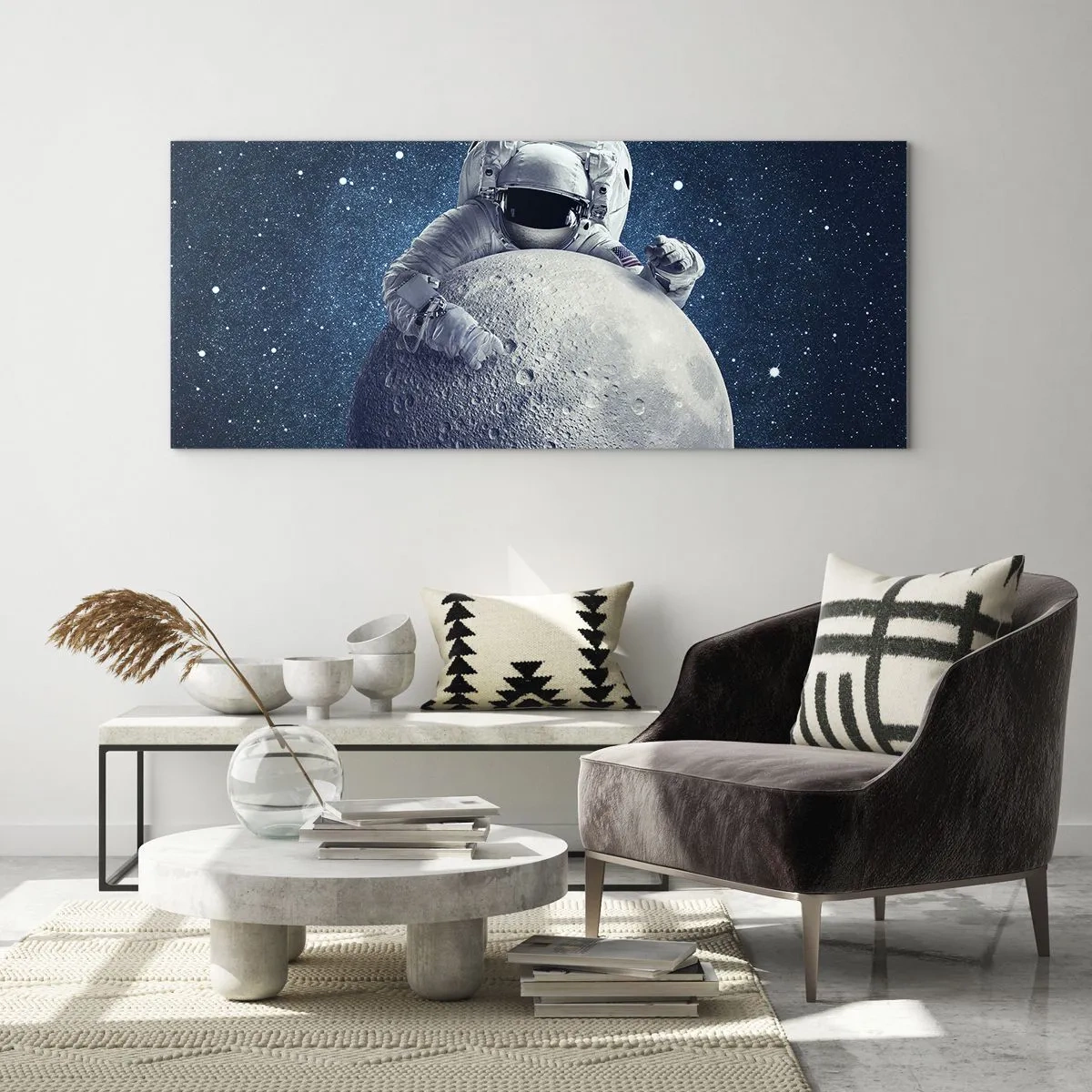 Quadro su vetro - Burlone spaziale - 100x40 cm