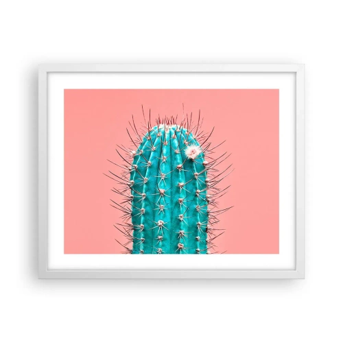 Poster in cornice bianca - Stai attento - 50x40 cm