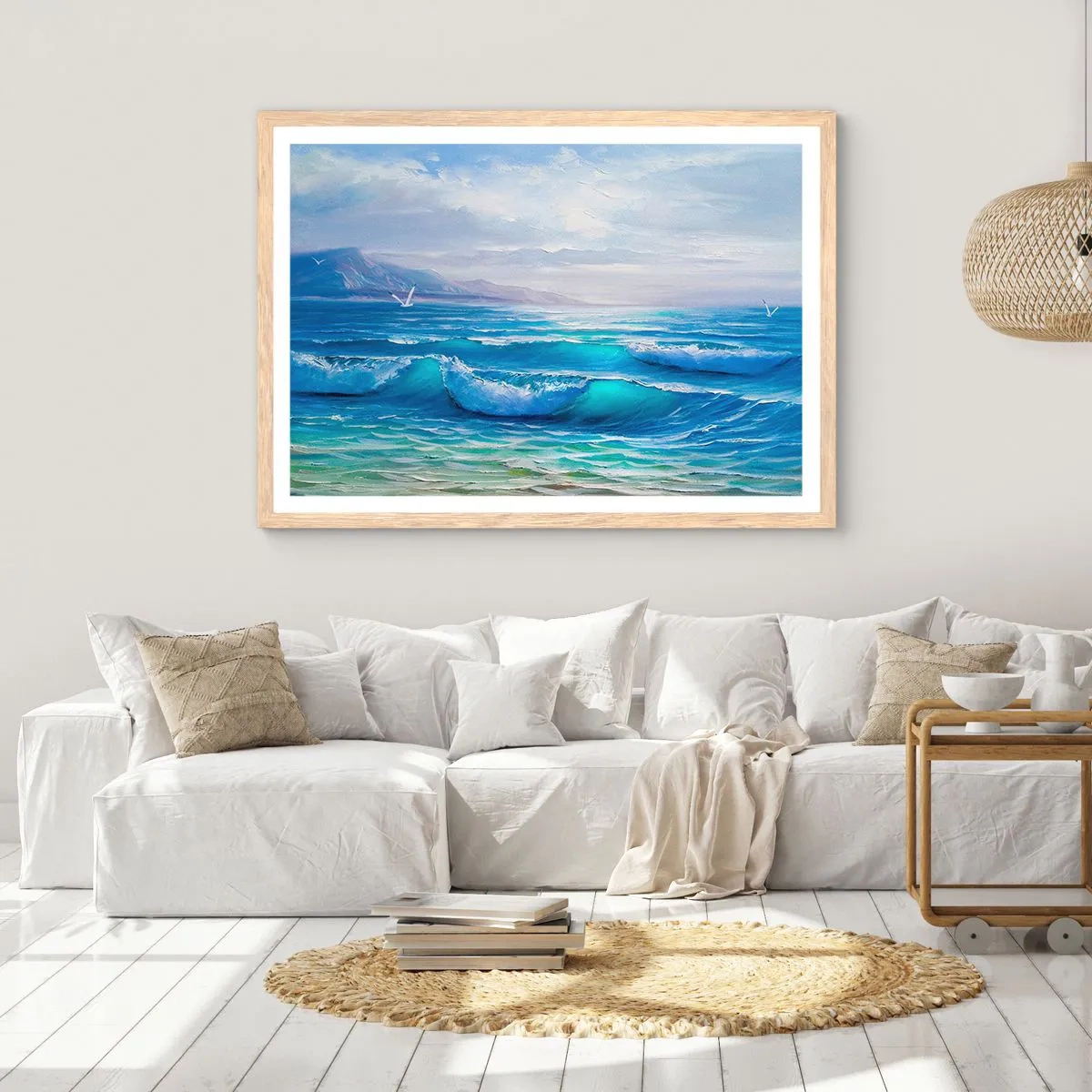 Poster in cornice rovere chiaro - Porta sollievo - 40x30 cm