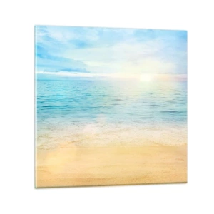 Quadro su vetro - Il grande blu - 30x30 cm