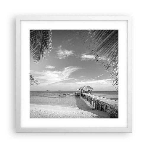 Poster in cornice bianca - Un ricordo o un sogno? - 40x40 cm