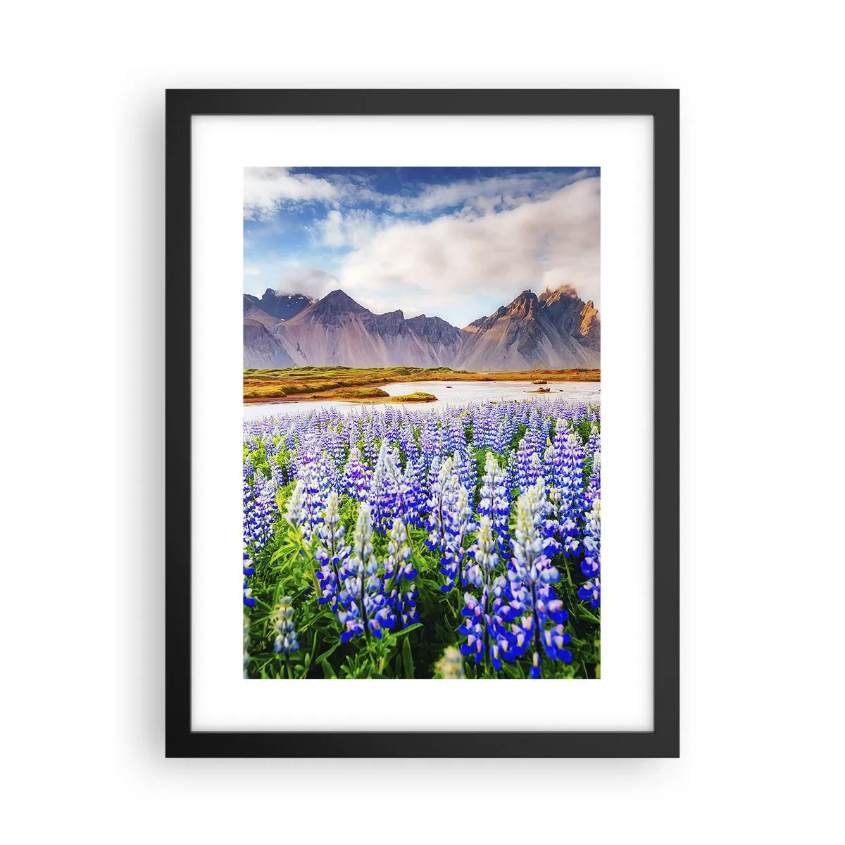 Poster in cornice nera - Forza e asprezza accanto alla mitezza - 30x40 cm